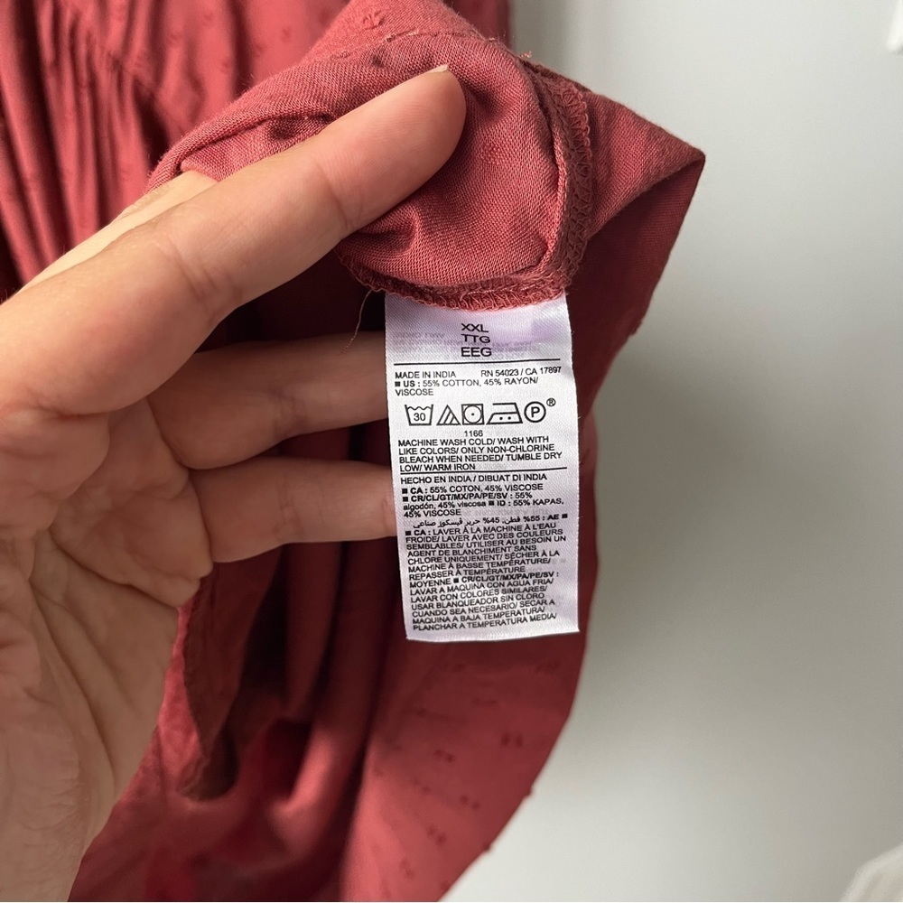 Old Navy Swiss Dot Long Sleeve Unlined V Neck Shift Dress Multiple Sizes - Picture 4 of 12